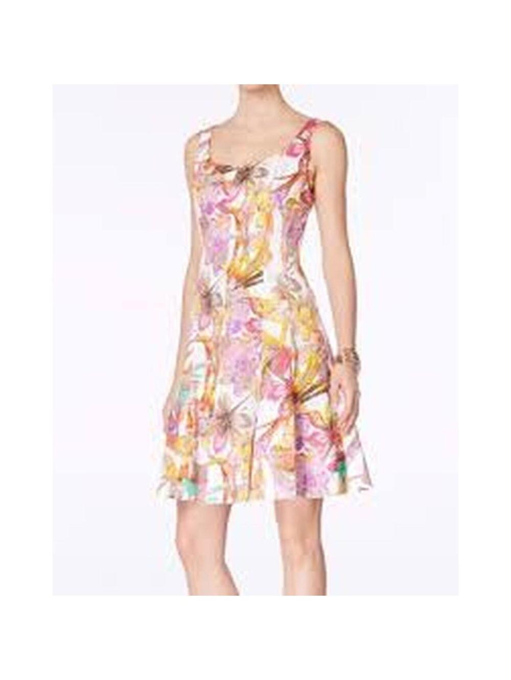 Nine West Women's White and Multi Work-dress